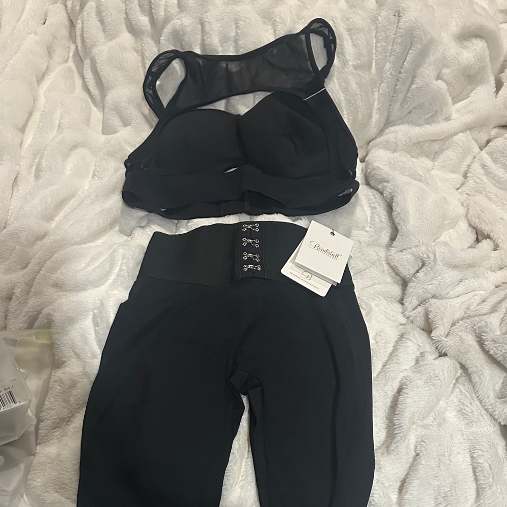 Bombshell Sportswear Black Camisole with Mesh Accents